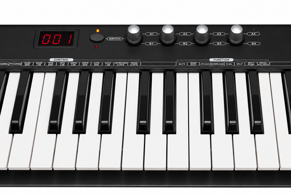Crown CK-49 MIDI USB 49-Key Electronic Portable Keyboard Controller (Black)