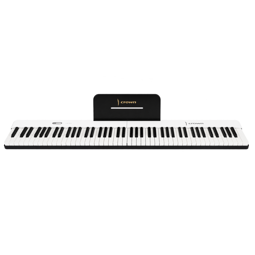 Crown Portable Magnetic Split Digital Piano (White)