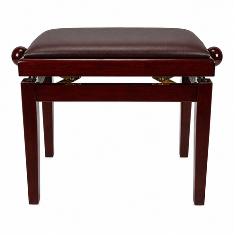Crown Timber Trim Height Adjustable Piano Stool (Mahogany)