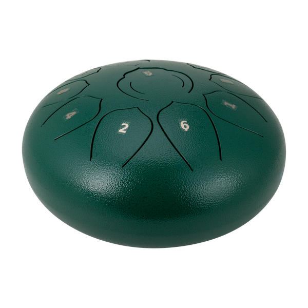 Drumfire 10" 11 Note Tongue Drum & Case Green