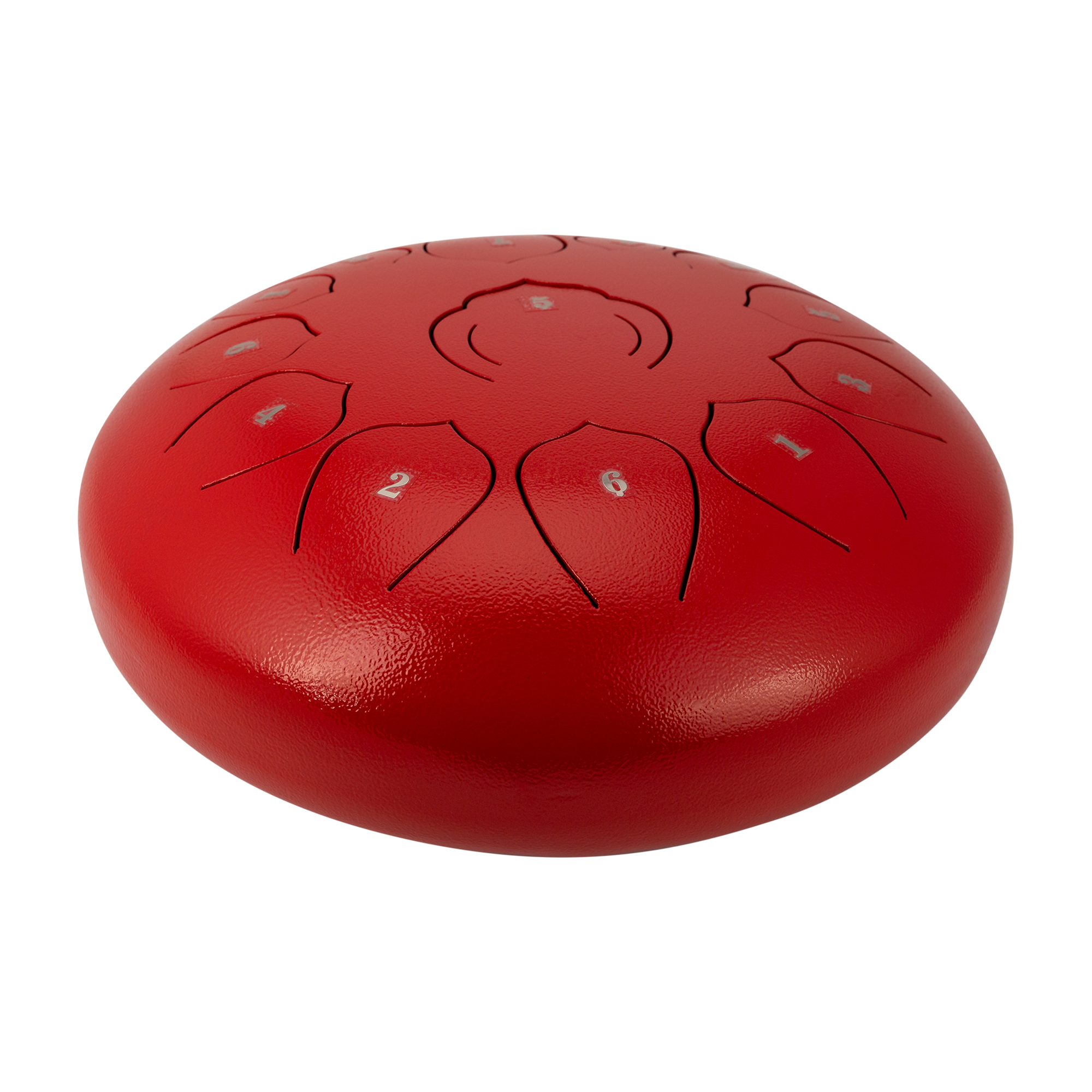 Drumfire 12" 13 Note Tongue Drum & Case Red