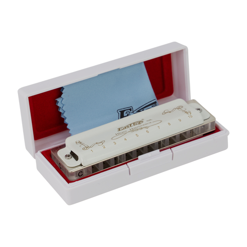 East Top 10 Hole Professional Blues Harmonica C