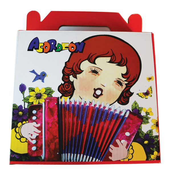 East Top Kids Accordion 10 Button (Red Sparkle)