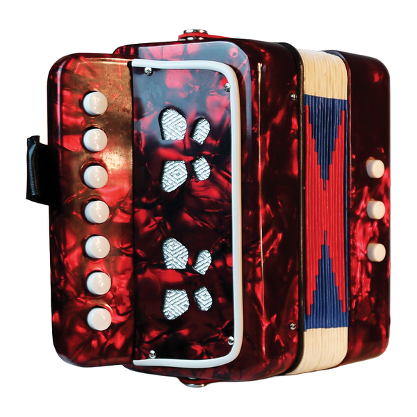 East Top Kids Accordion 10 Button (Red Sparkle)
