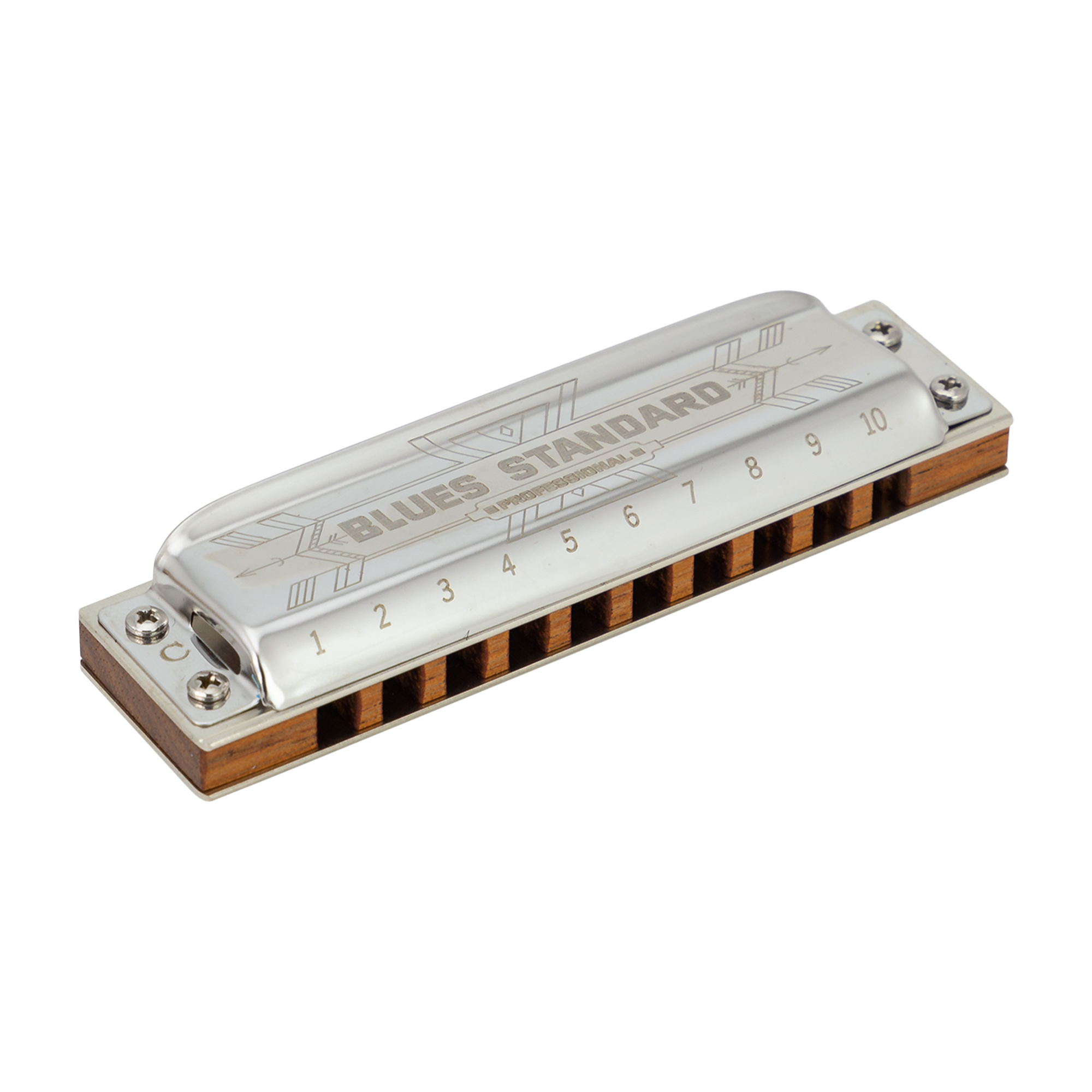 East Top PRO10 10 Hole Blues Standard Harmonica D