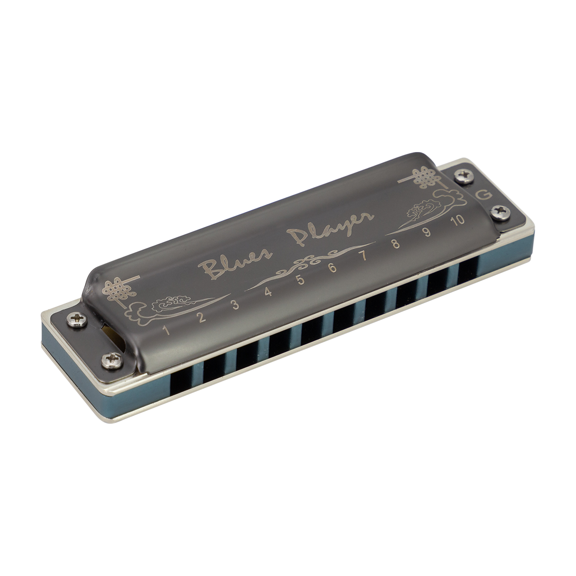 East Top PRO20AL 10 Hole Blues Player Harmonica C
