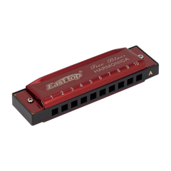 East Top Set of 5 Blues Harmonica's with Case