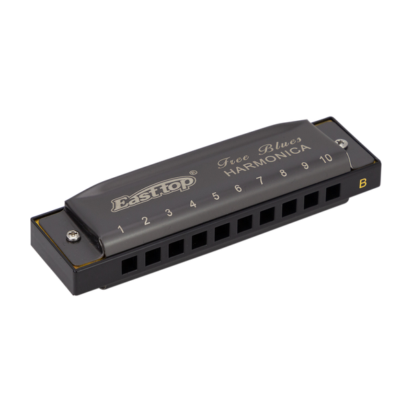 East Top Set of 7 Blues Harmonica's with Case