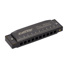 East Top Set of 7 Blues Harmonica's with Case