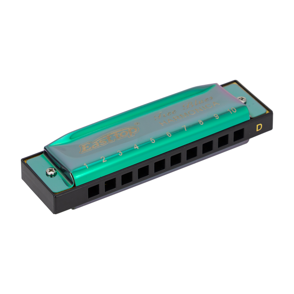 East Top Set of 7 Blues Harmonica's with Case