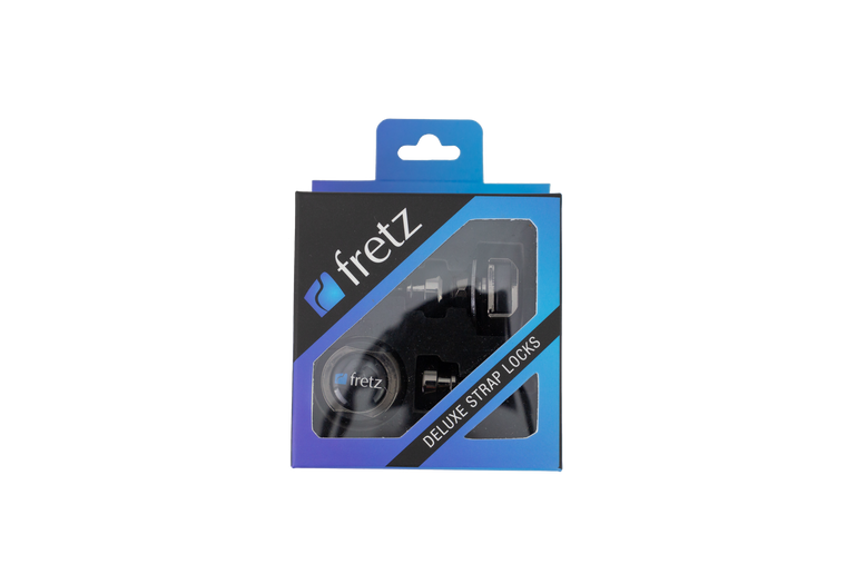 FRETZ Deluxe Strap Locks (Satin Chrome)