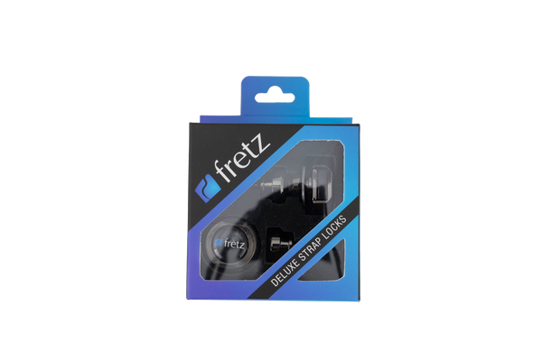 FRETZ Deluxe Strap Locks (Satin Chrome)