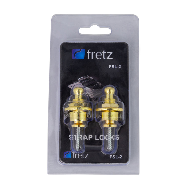 FRETZ Strap Locks FSL-2-CHR Gold