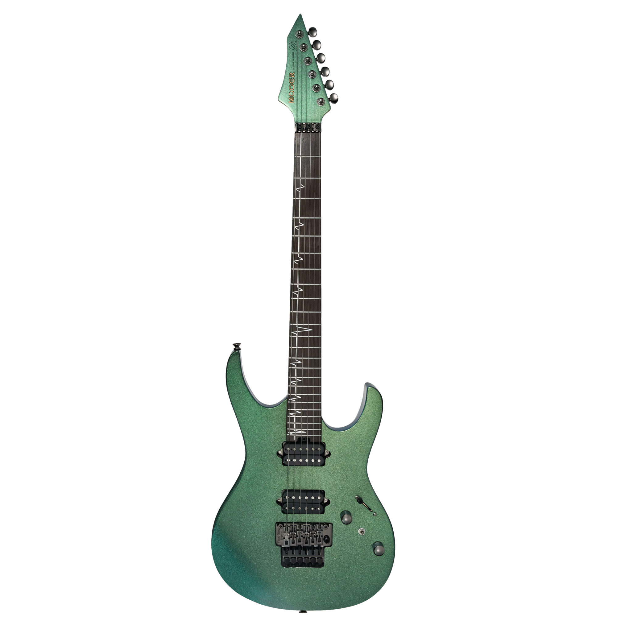 MOOER MMT100 FLOYD ROSE ELECTRIC GUITAR (AURORA GREEN)
