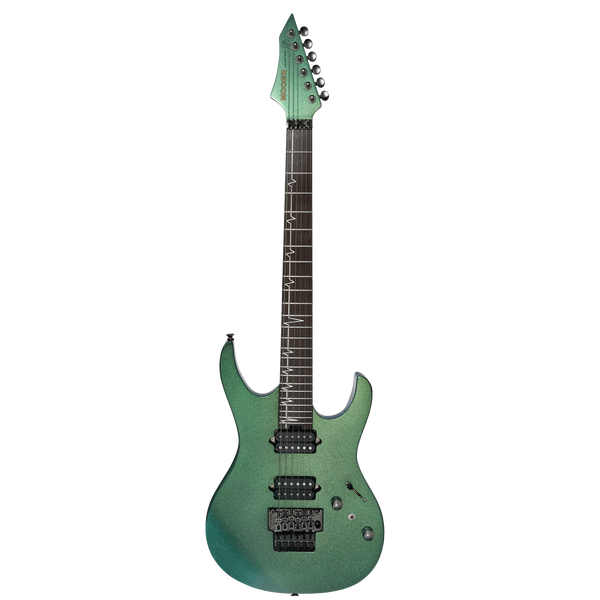 MOOER MMT100 FLOYD ROSE ELECTRIC GUITAR (AURORA GREEN)