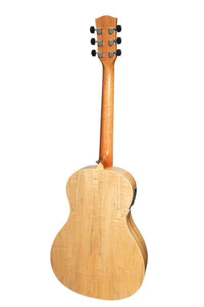 Martinez '31 Series' Daowood Parlour Acoustic-Electric Guitar (Spalted Maple)