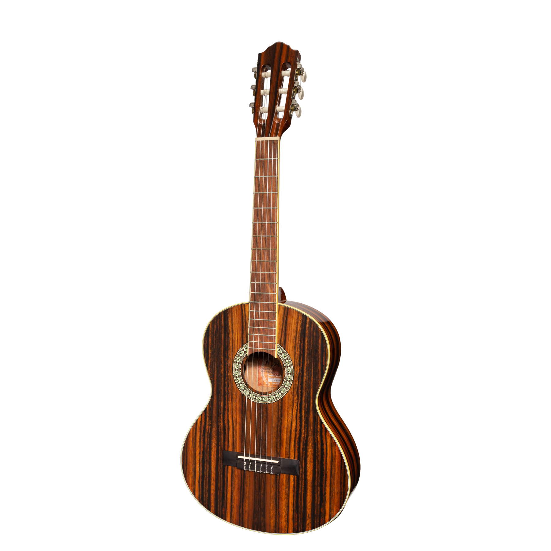 Martinez '51 Series' 3/4 Size Electric Classical Guitar with Tuner Amara (Gloss)