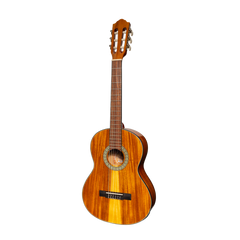 Martinez '51 Series' 3/4 Size Electric Classical Guitar with Tuner Koa (Gloss)