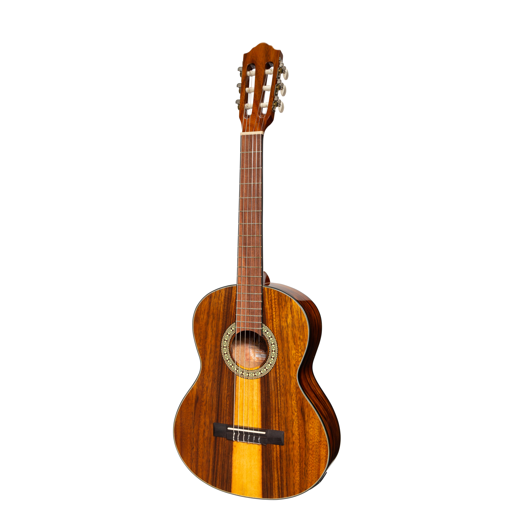 Martinez '51 Series' 3/4 Size Electric Classical Guitar with Tuner Teakwood (Gloss)