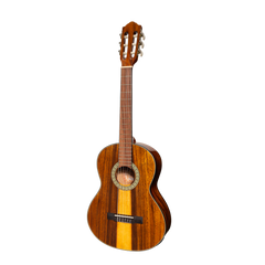 Martinez '51 Series' 3/4 Size Electric Classical Guitar with Tuner Teakwood (Gloss)