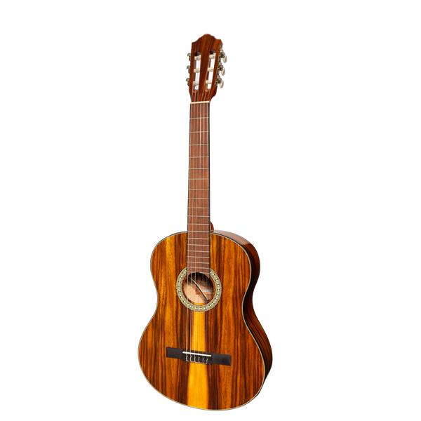 Martinez '51 Series' 4/4 Size Electric Classical Guitar Teakwood (Gloss)