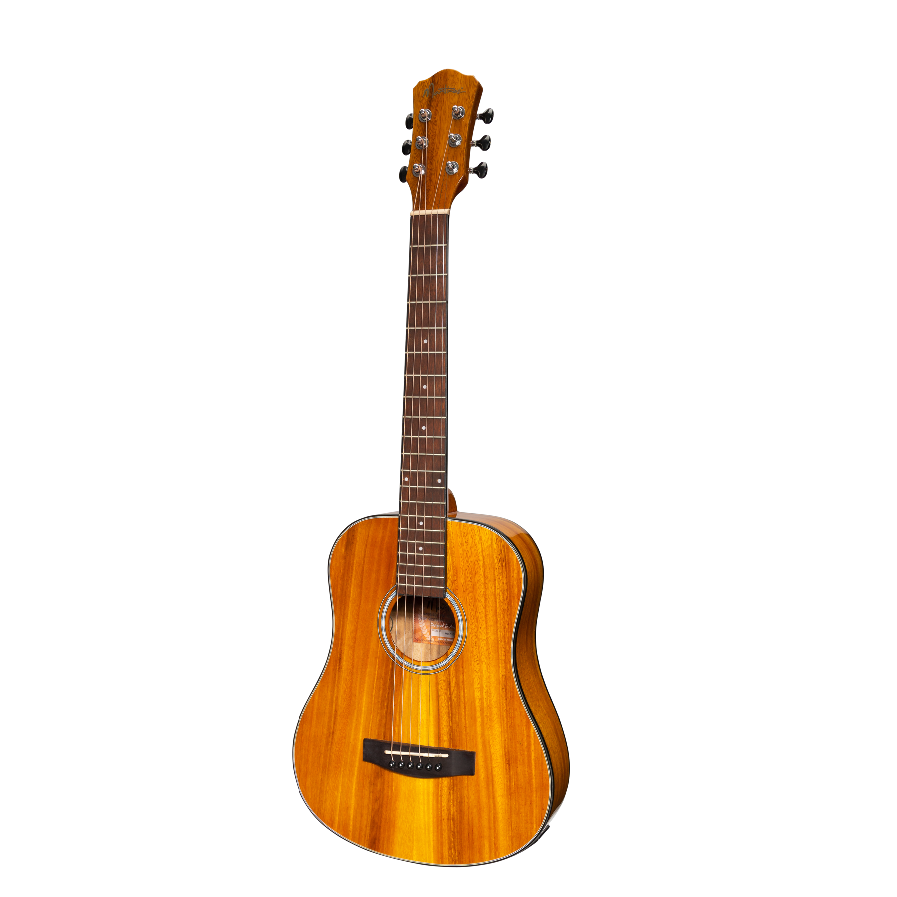 Martinez '51 Series' Acoustic-Electric Babe Traveller Guitar Koa (Gloss)