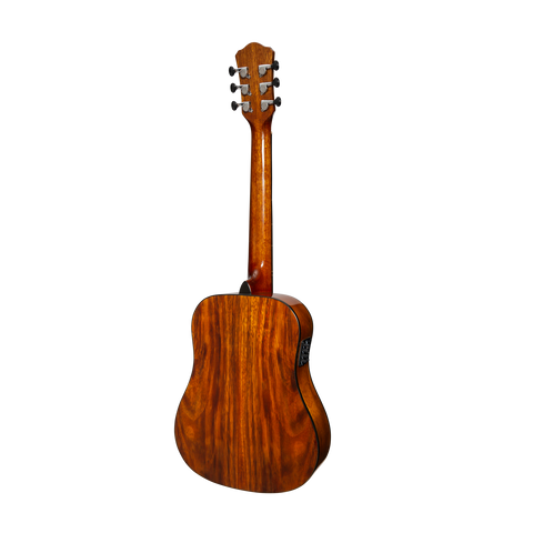 Martinez '51 Series' Acoustic-Electric Babe Traveller Guitar Teakwood (Gloss)