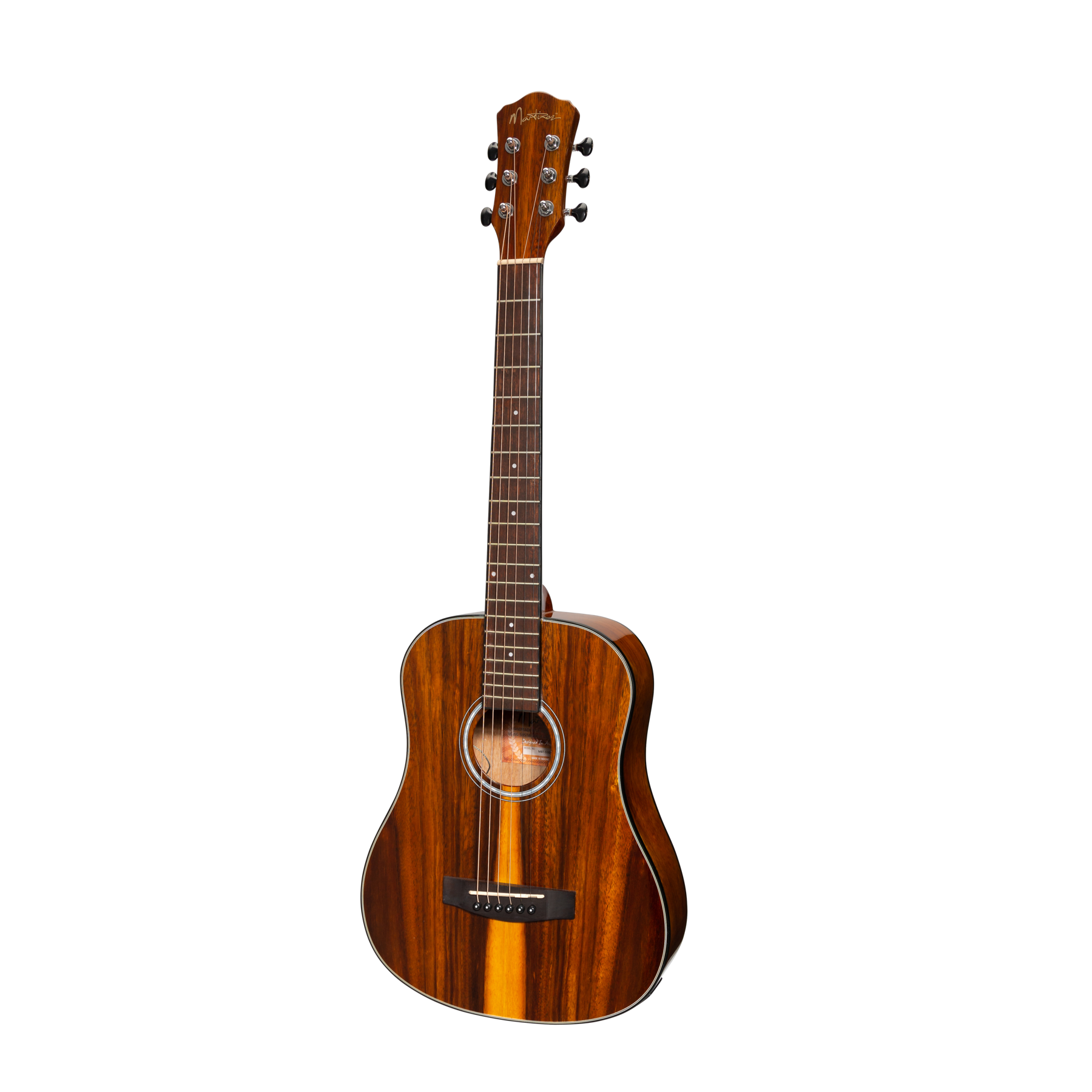 Martinez '51 Series' Acoustic-Electric Babe Traveller Guitar Teakwood (Gloss)