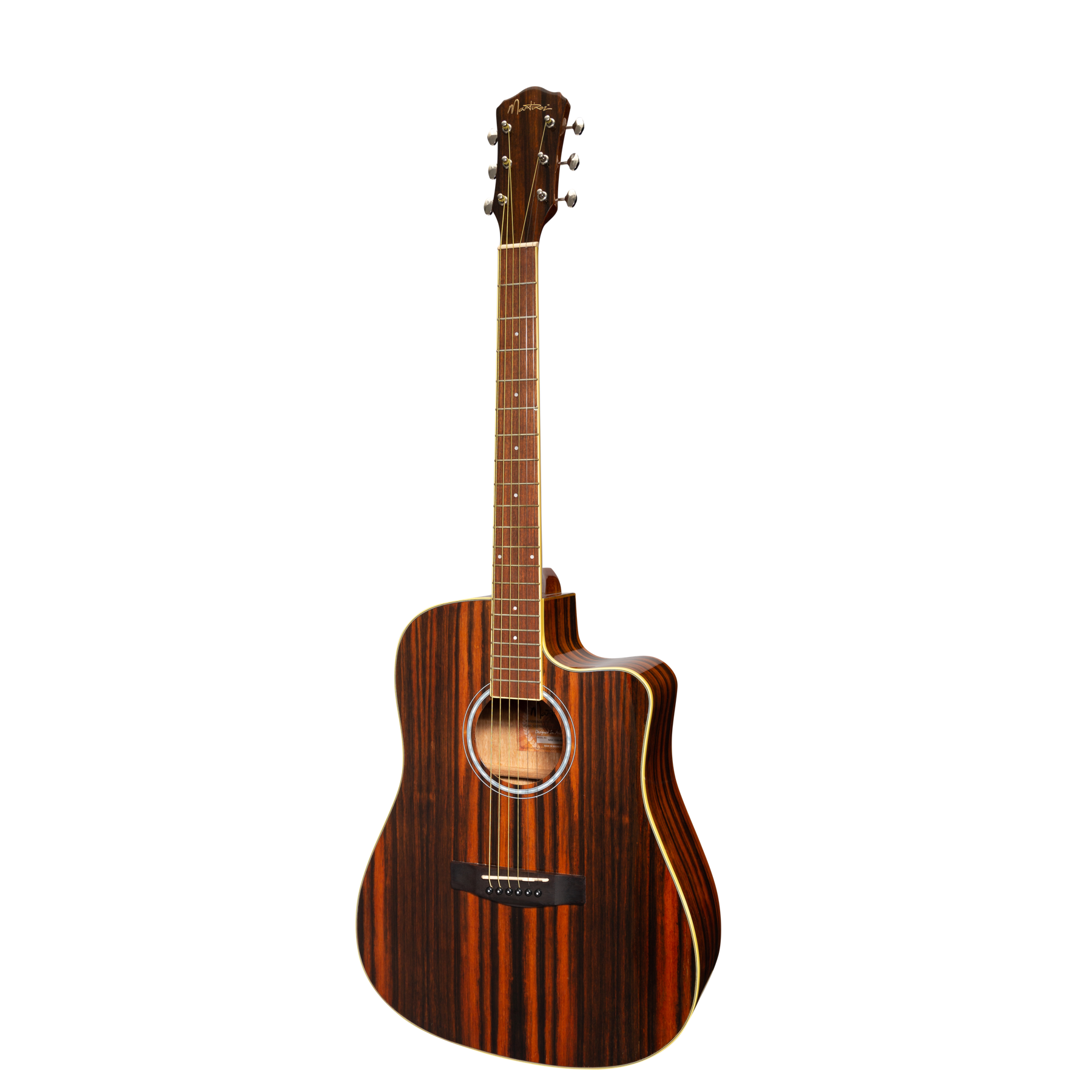 Martinez '51 Series' Acoustic-Electric Dreadnought Cutaway Guitar Amara (Gloss)