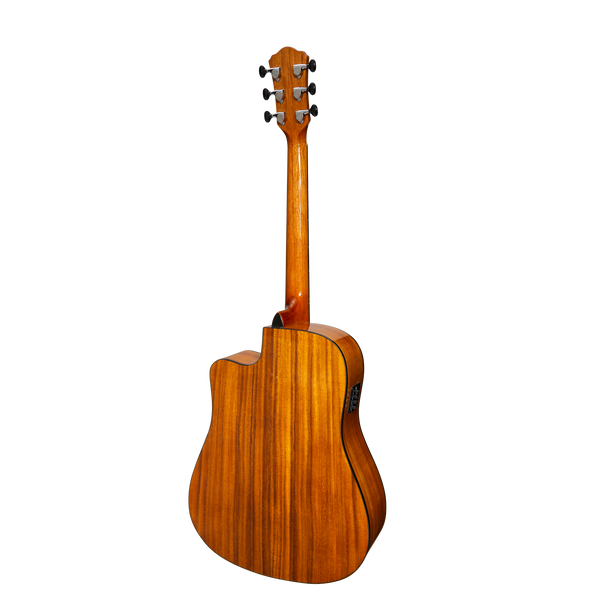 Martinez '51 Series' Acoustic-Electric Dreadnought Cutaway Guitar Koa (Gloss)