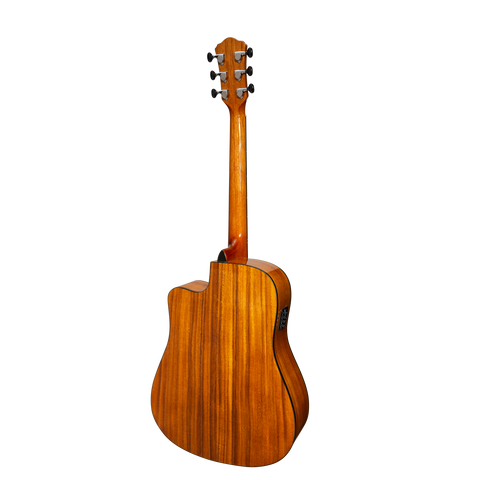 Martinez '51 Series' Acoustic-Electric Dreadnought Cutaway Guitar Koa (Gloss)