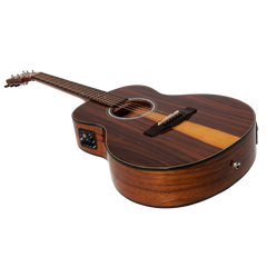 Martinez '51 Series' Acoustic-Electric Short Scale Guitar Teakwood (Gloss)