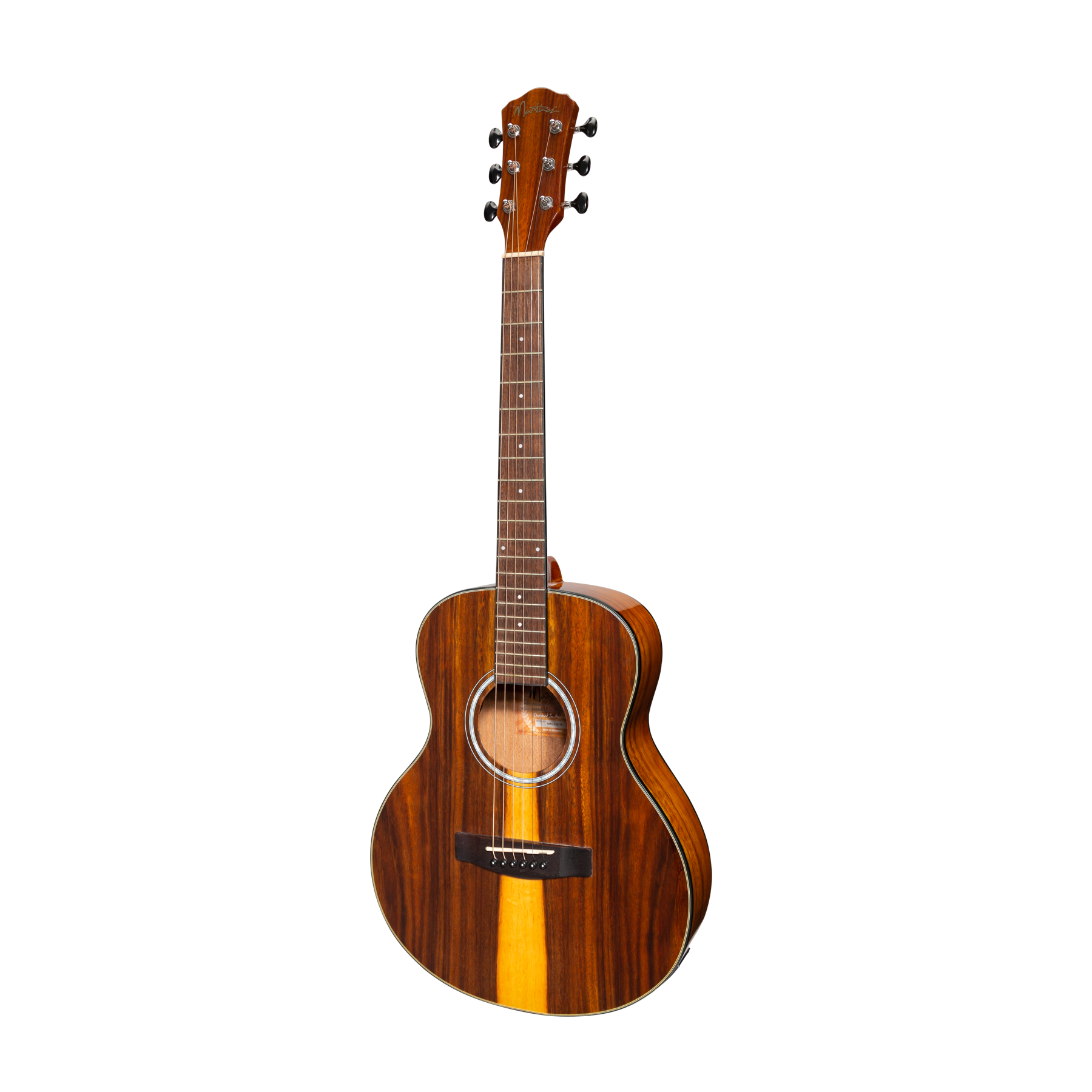 Martinez '51 Series' Acoustic-Electric Short Scale Guitar Teakwood (Gloss)