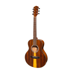 Martinez '51 Series' Acoustic-Electric Short Scale Guitar Teakwood (Gloss)