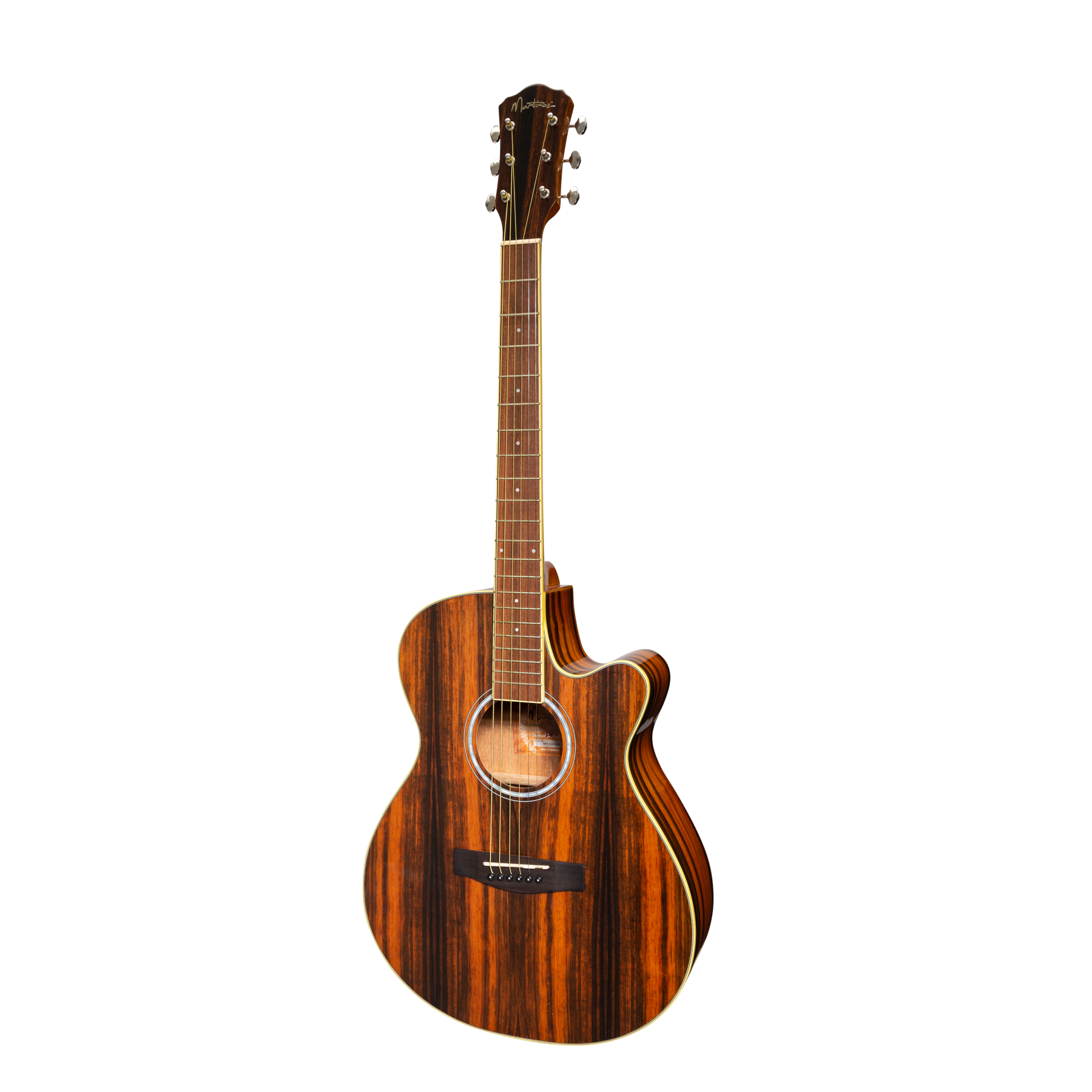 Martinez '51 Series' Folk Size Cutaway Acoustic-Electric Guitar Amara (Gloss)