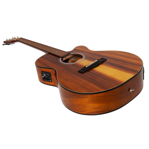 Martinez '51 Series' Folk Size Cutaway Acoustic-Electric Guitar Koa (Gloss)