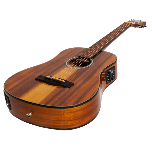 Martinez '51 Series' Left Handed Acoustic-Electric Babe Traveller Guitar Koa (Gloss)