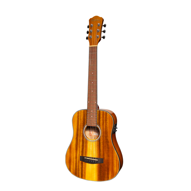Martinez '51 Series' Left Handed Acoustic-Electric Babe Traveller Guitar Koa (Gloss)