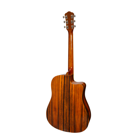 Martinez '51 Series' Left Handed Acoustic-Electric Dreadnought Cutaway Guitar Amara (Gloss)