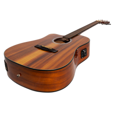 Martinez '51 Series' Left Handed Acoustic-Electric Dreadnought Cutaway Guitar Koa (Gloss)