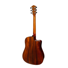 Martinez '51 Series' Left Handed Acoustic-Electric Dreadnought Cutaway Guitar Teakwood (Gloss)