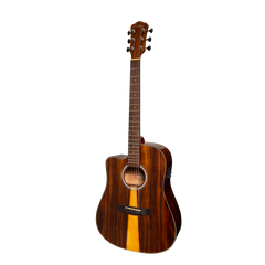Martinez '51 Series' Left Handed Acoustic-Electric Dreadnought Cutaway Guitar Teakwood (Gloss)