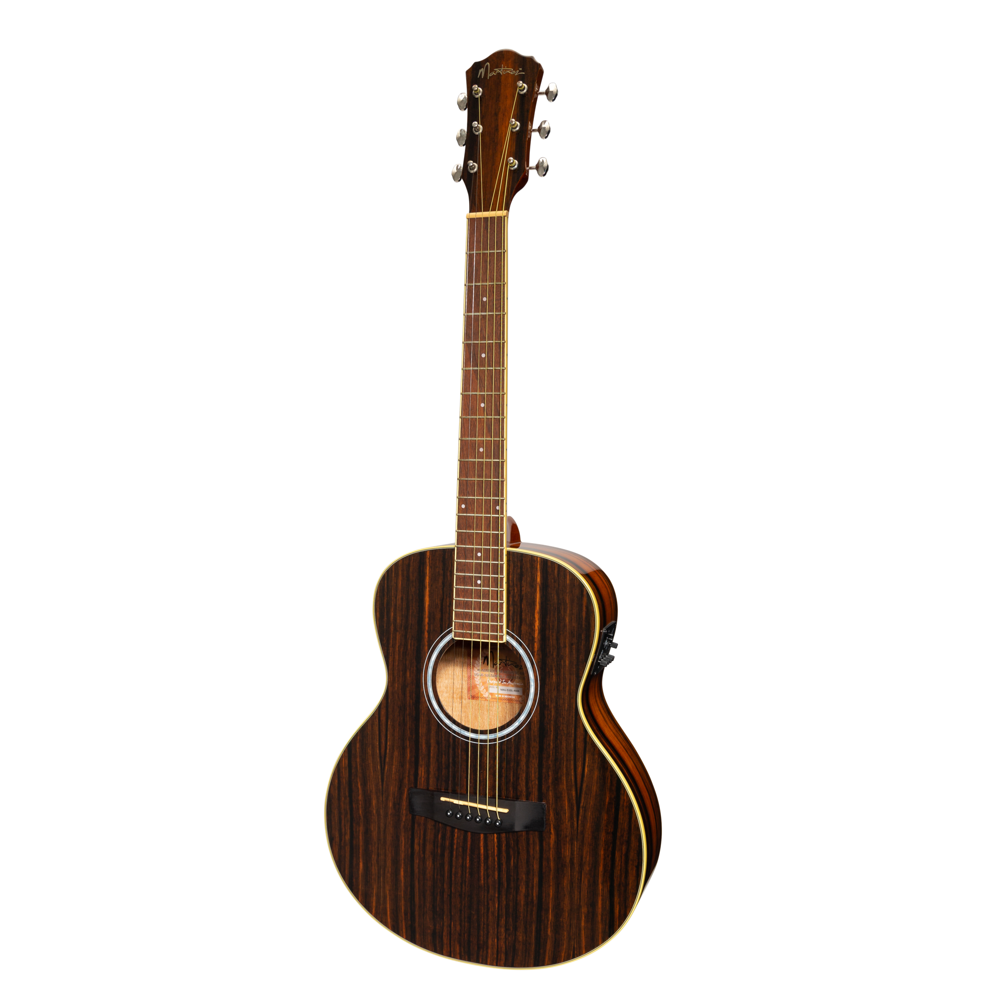 Martinez '51 Series' Left Handed Acoustic-Electric Short Scale Guitar Amara (Gloss)