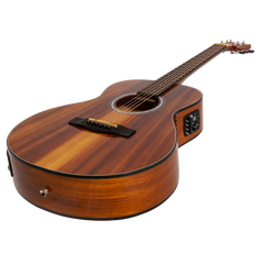 Martinez '51 Series' Left Handed Acoustic-Electric Short Scale Guitar Koa (Gloss)