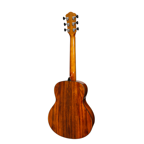 Martinez '51 Series' Left Handed Acoustic-Electric Short Scale Guitar Teakwood (Gloss)