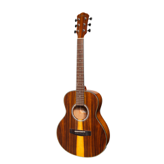 Martinez '51 Series' Left Handed Acoustic-Electric Short Scale Guitar Teakwood (Gloss)