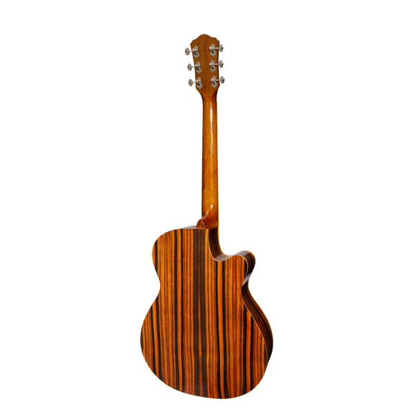 Martinez '51 Series' Left Handed Folk Size Cutaway Acoustic-Electric Guitar Amara (Gloss)