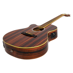 Martinez '51 Series' Left Handed Folk Size Cutaway Acoustic-Electric Guitar Amara (Gloss)