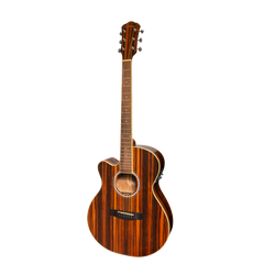 Martinez '51 Series' Left Handed Folk Size Cutaway Acoustic-Electric Guitar Amara (Gloss)