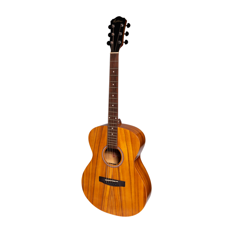 Martinez Acoustic-Electric Gloss Small Body Guitar (Koa)